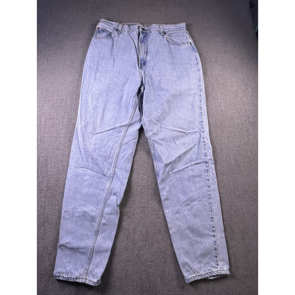 VTG Levi's‎ 951 Women 16L Blue Orange Tab Relax Tapered High Rise 90's 32x31.5